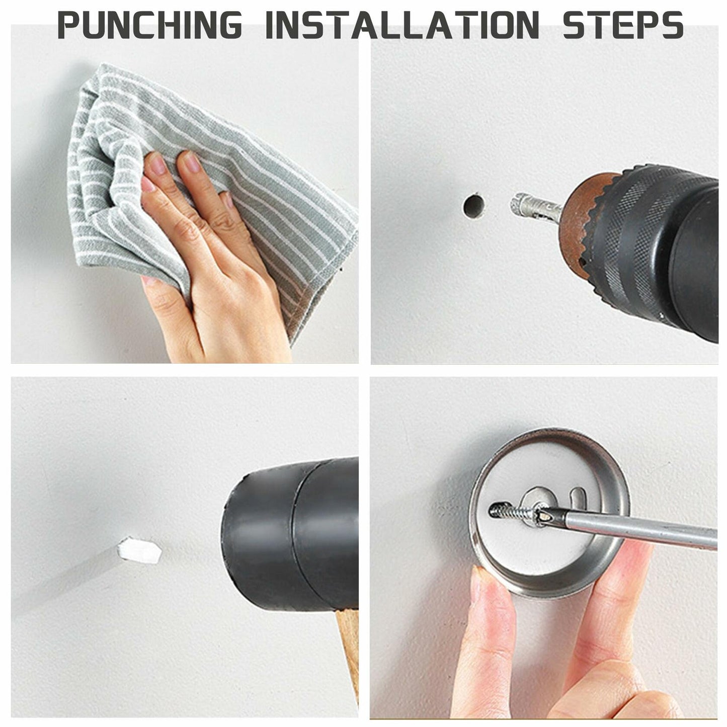 Voraus SUS304 Stainless Steel Toilet Paper Holder Wall Mount 2