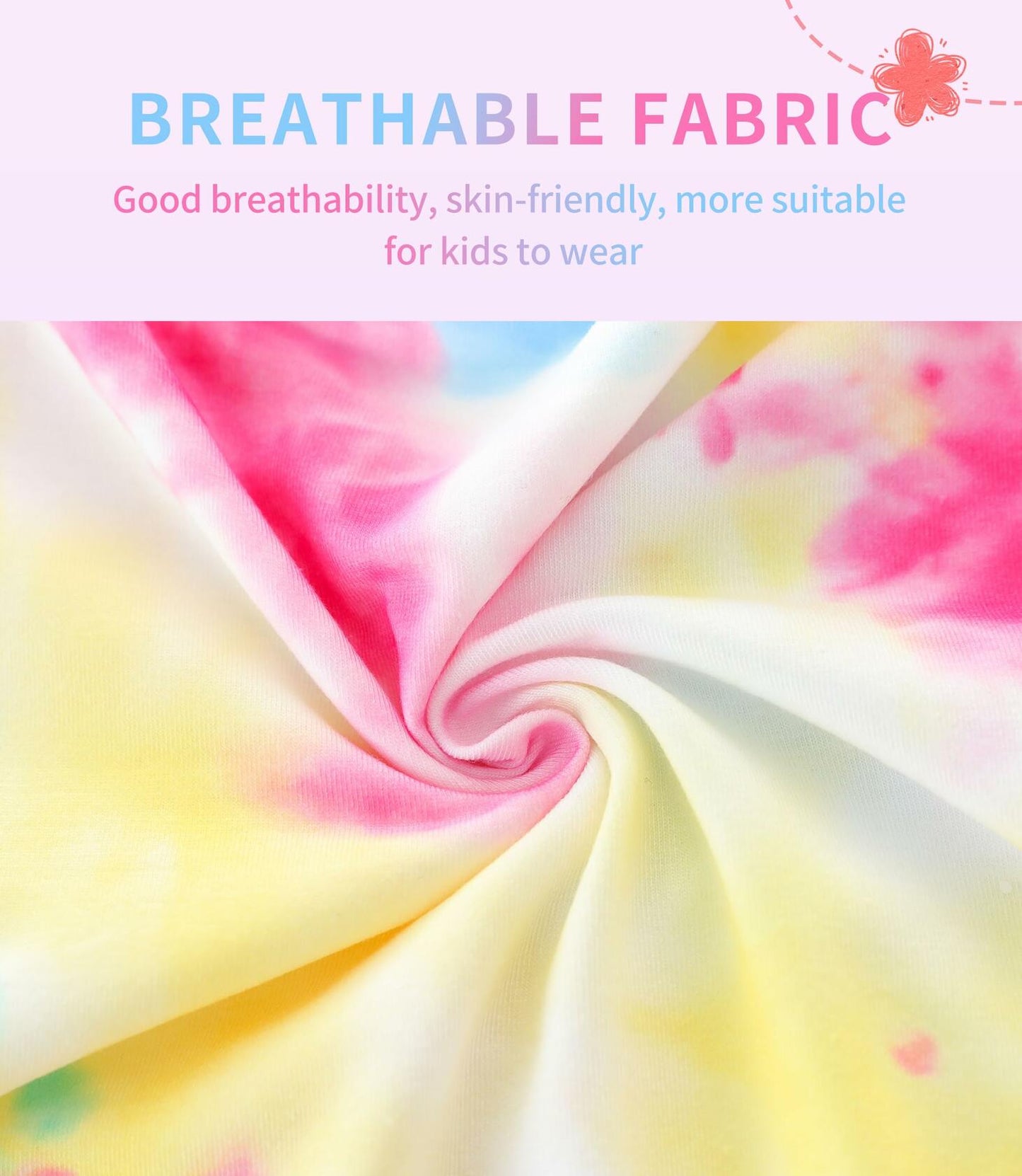 Hvididan Girls Tie Dye Twist Front Top & Sweatpants Set Rose Red Size 9-10Y