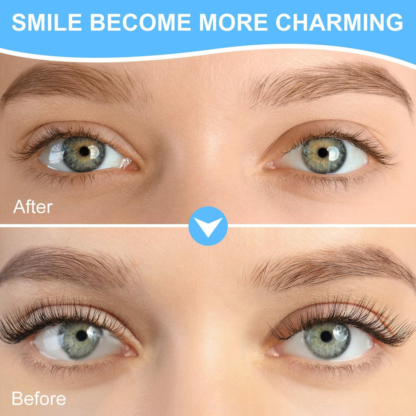 AIQIUSHA Heated Eyelash Curler Rechargeable 2 Modes Blue Size Blue