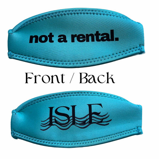 Isle Essentials Aqua Lime Green Scuba Snorkel Mask Strap Cover