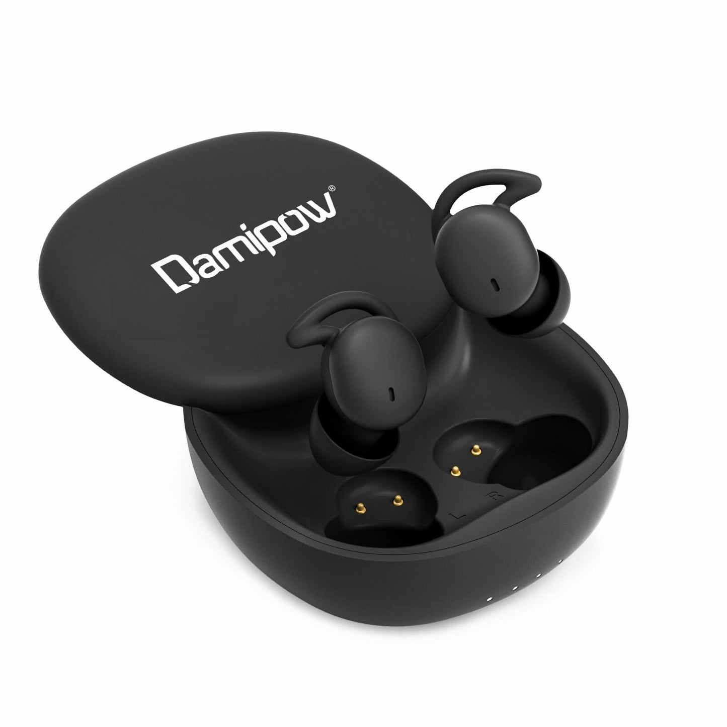 Damipow True Wireless Sleep Earbuds Bluetooth Noise Blocking Black