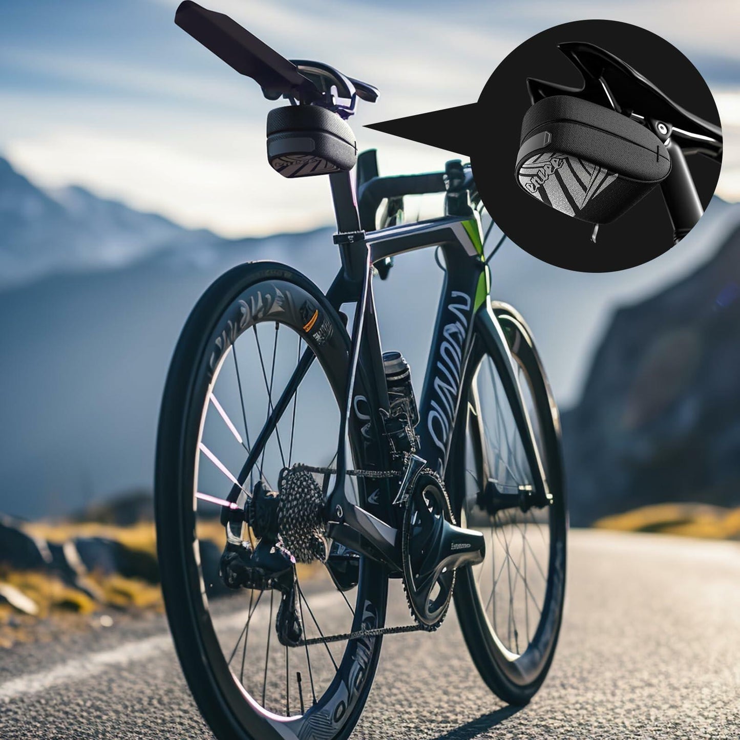 Sparkle Tmax Bicycle Frame Triangle Bag Waterproof Black One Size