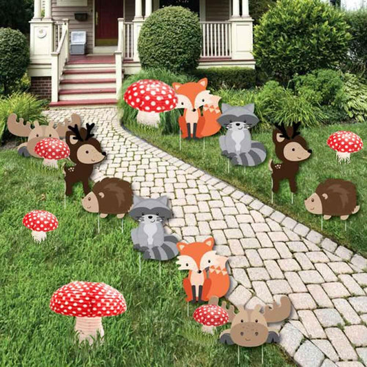 Lotus Mann 6PCS 14" Red Mushroom Lanterns Fairy Tale Party Decor