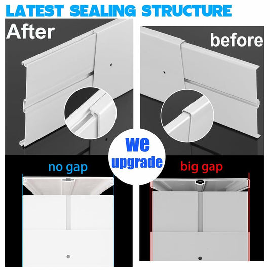 NWESTUN Portable AC Sliding Door Vent Kit 90in Max Length 5.1in Diameter PVC