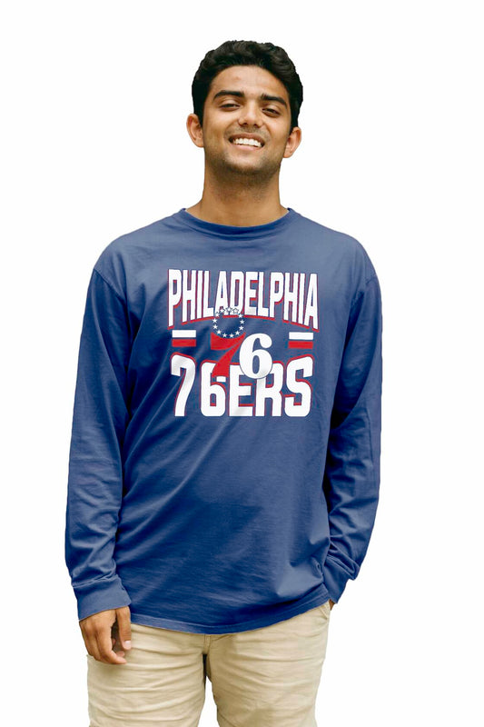 Philadelphia 76ers NBA Officially Licensed Long Sleeve T-Shirt Team Color Size S