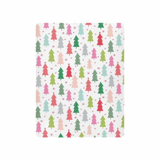 SDMKA Colorful Christmas Trees Microfiber Fitted Crib Sheet 28x52 Inch A01