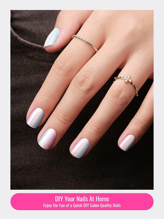 Nelikoo Semi Cured Gel Nail Strips 30 pcs Wonderland 2 Weeks Lasting