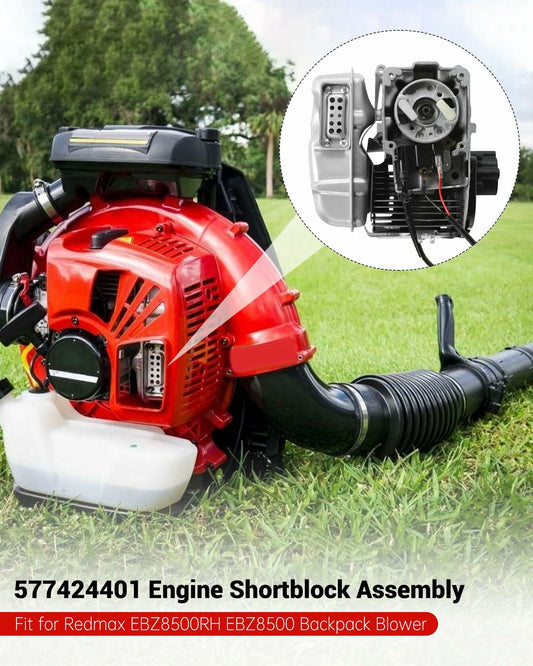 Tofcbye 577424401 Engine Shortblock Assembly for Redmax EBZ8500 Blower Silver