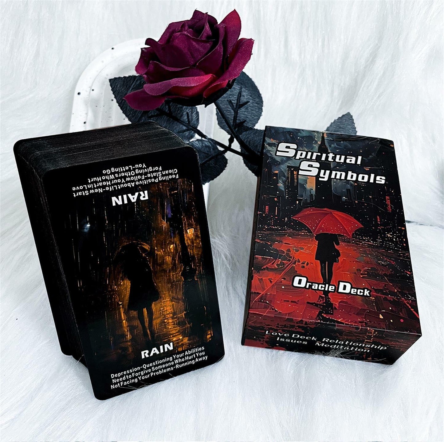 ZHQGYN Spiritual Symbol Oracle Cards Deck for Beginners Life & Psychology