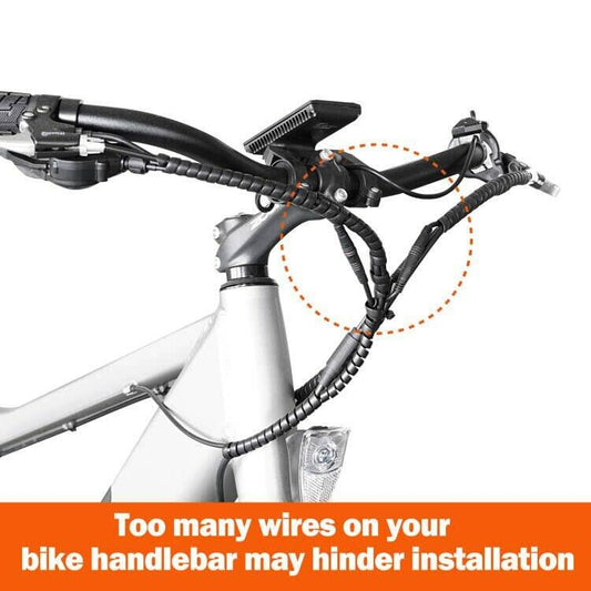 ONWAY Folding Front Handlebar Rear Rack Bike Basket with Canvas Liner Black