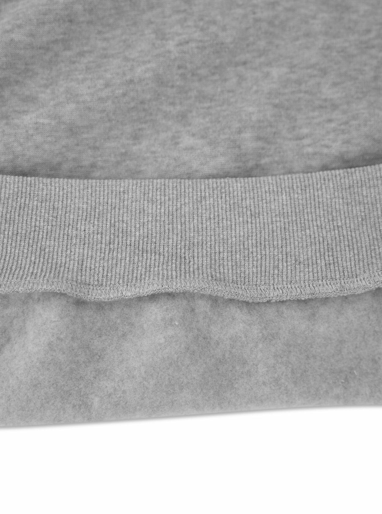 Hilinker Womens V Neck Oversized Sweatshirt Long Sleeve Grey Size S