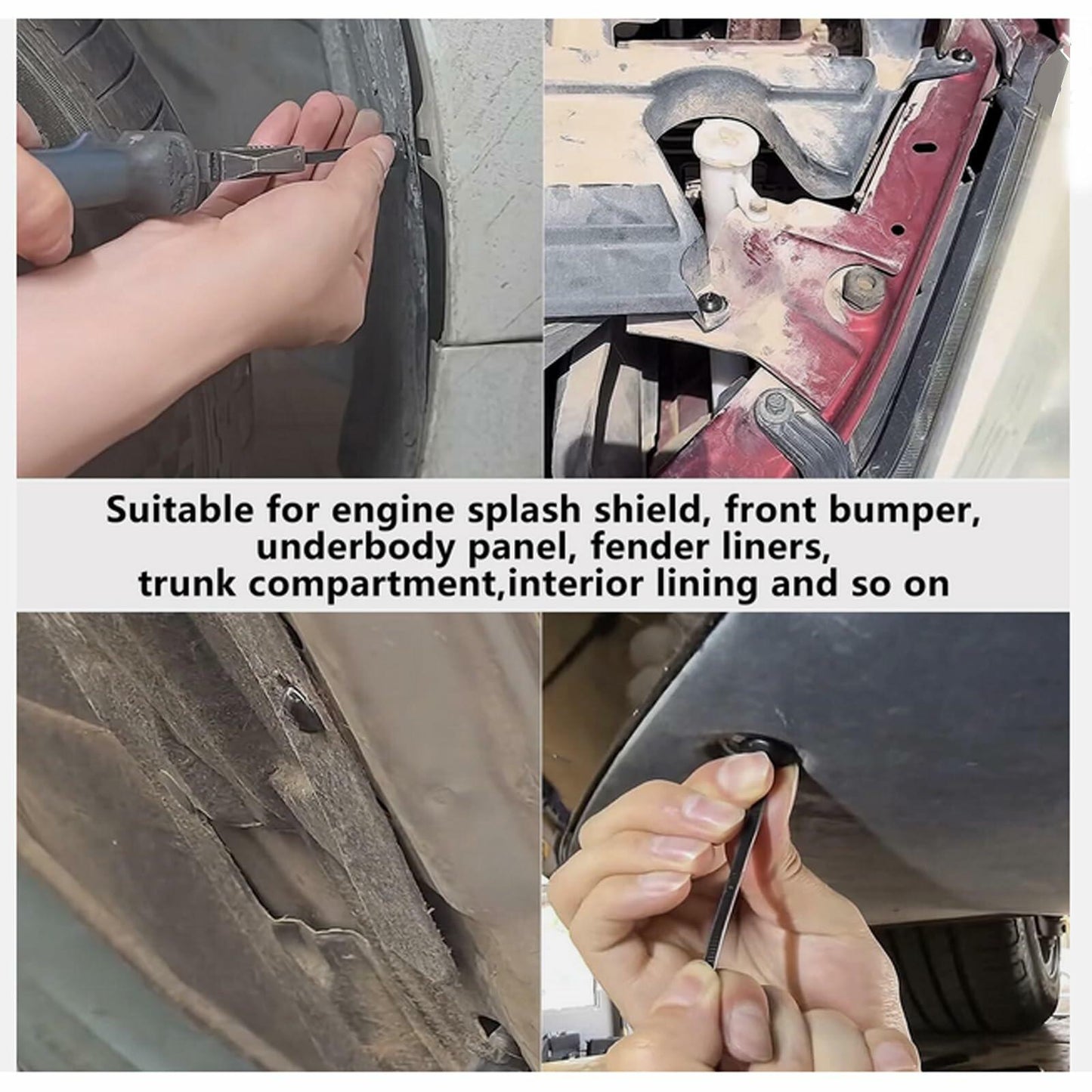 jeseea 100PCS Nylon Universal Cable Tie Buckle Heavy Duty Self-Locking