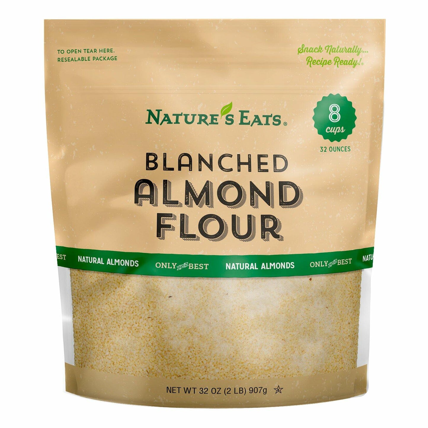 Nature's Eats Blanched Almond Flour 32oz Gluten Free Natural Baking