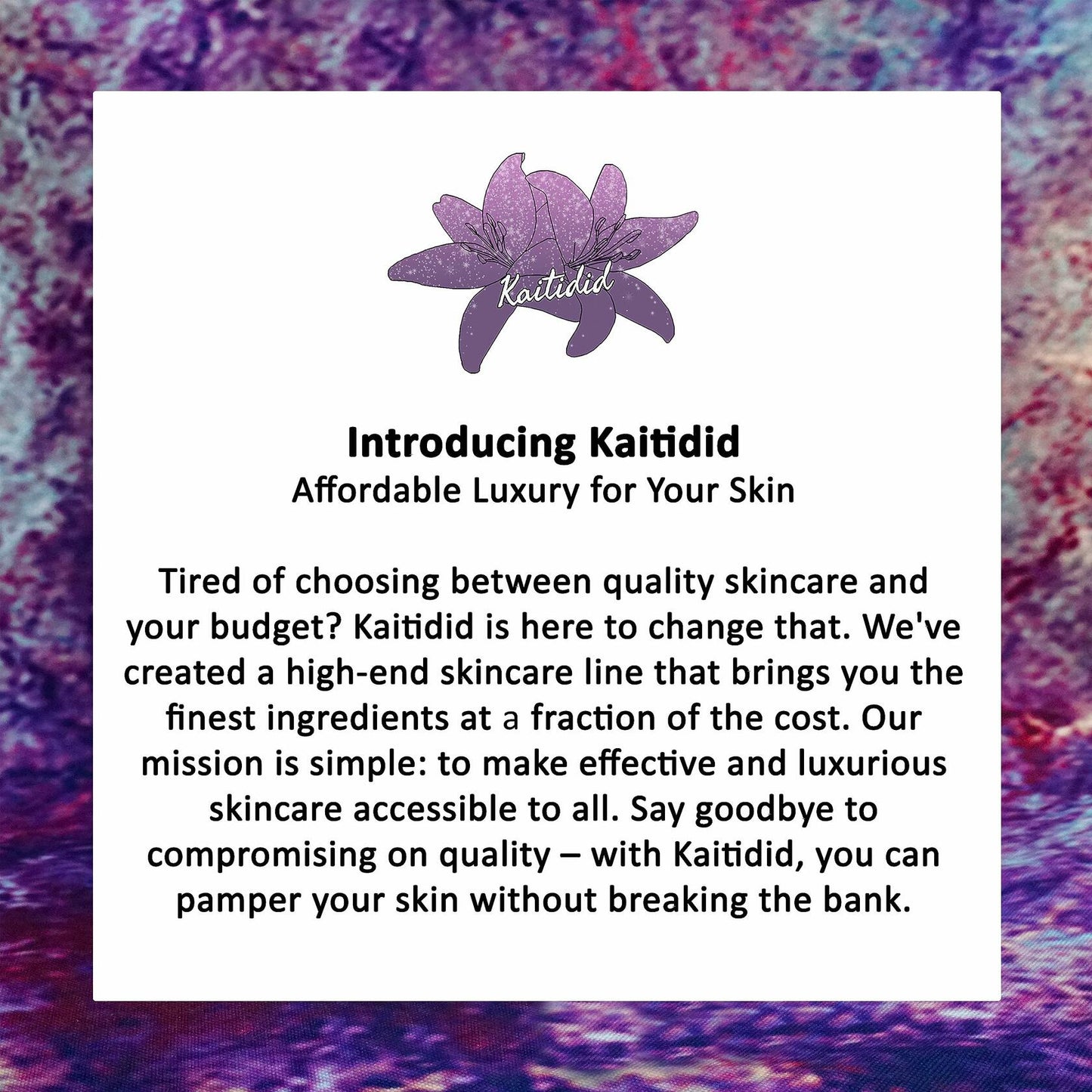 Kaitidid Unicorn Youth Retinol Alternative Sleep Mask 1oz Blueberry Scent