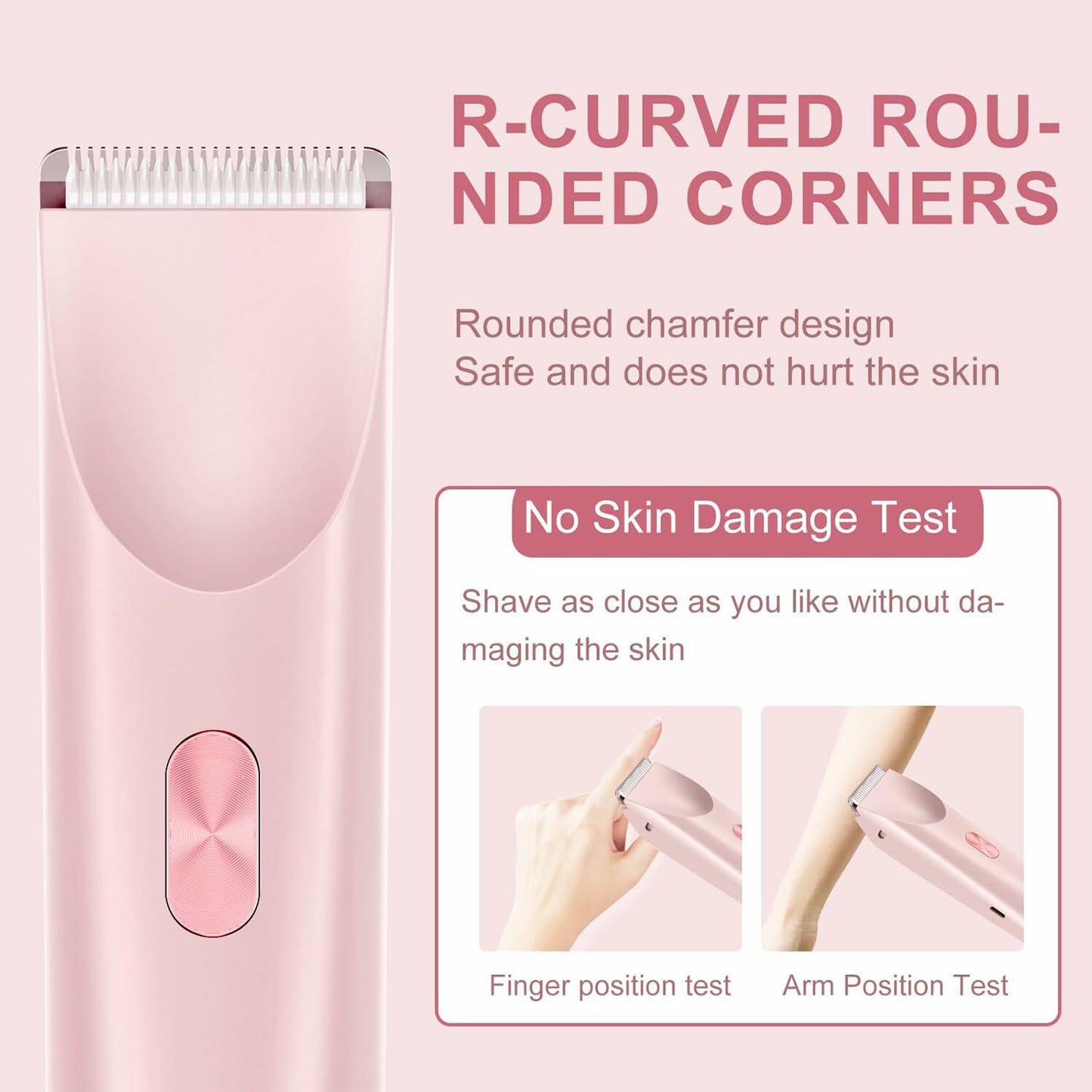 gonwain Bikini Shaver 2-in-1 Electric Dual Head Trimmer Purple