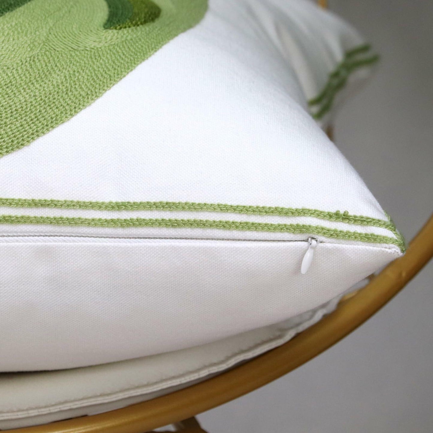 Pilmandu Embroidered Throw Pillow Covers 18x18 Calla Floral Pack of 2