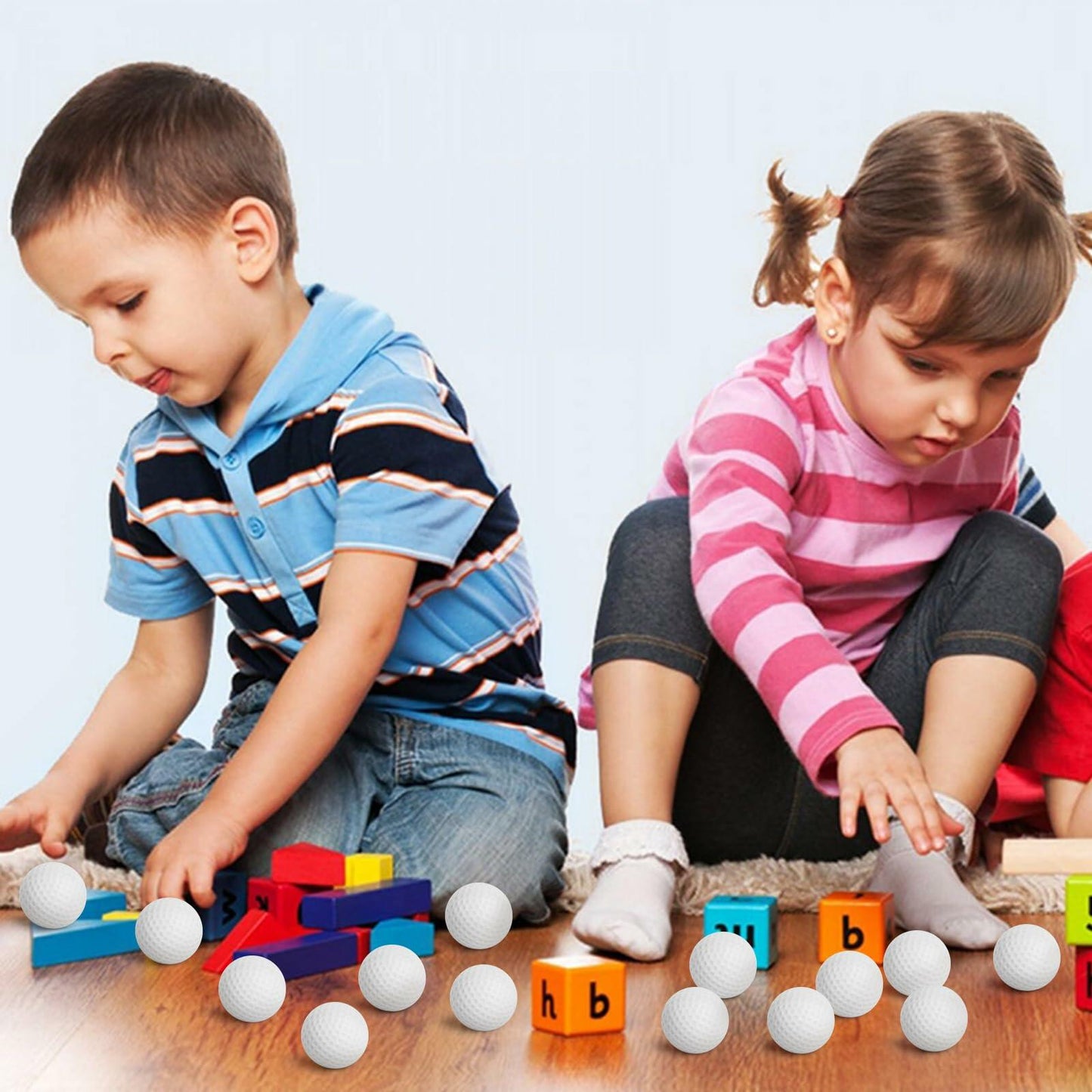 Hooqict Mini Foam Golf Stress Ball 25 Pack Small Sports Squeeze Balls