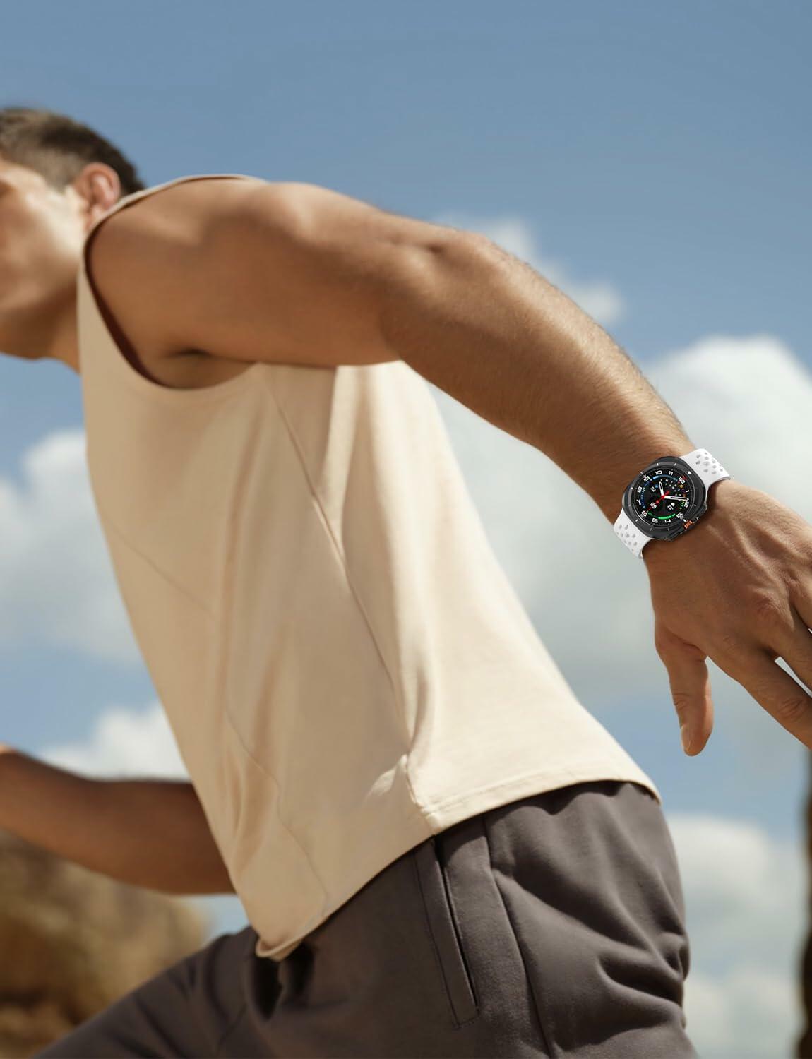 Gemnbo Sport Band 3 Pack for Samsung Galaxy Watch Ultra 47mm Black White Blue