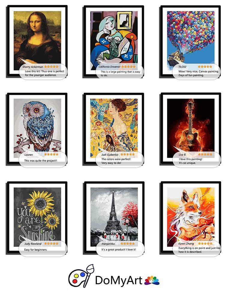 DoMyArt Paint by Numbers Kit Adults DIY Acrylic Painting Nature 16x20 Inch