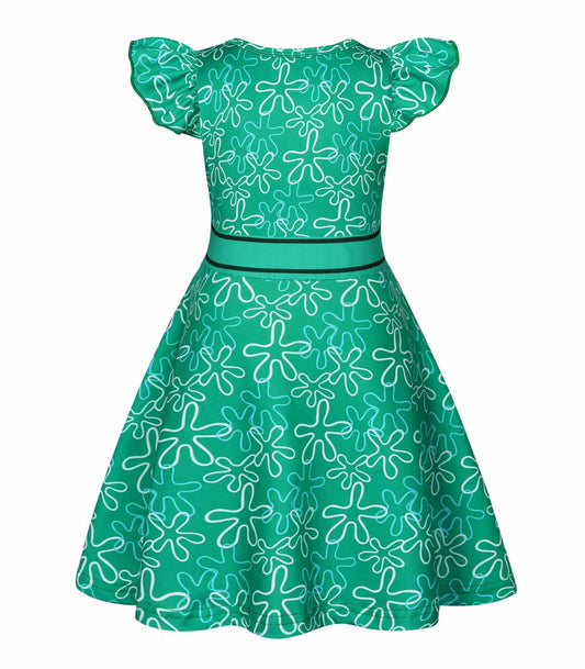 Akokvlar Girls Halloween Disgust Joy Costume Dress Green Size 9-10 Years