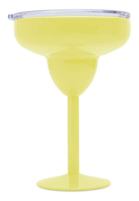 Better Dweller Metal Margarita Glass Tumbler with Lid Insulated Yellow