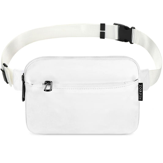 ZORFIN Fanny Pack Crossbody Belt Bag Adjustable Strap Camo Black One Size