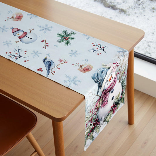 VIV CHERBL Boho Summer Striped Table Runner Black White 36x15 Inch Cotton