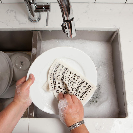 Ecologie Swedish Sponge Reusable Dishcloth, Onyx 2 Count