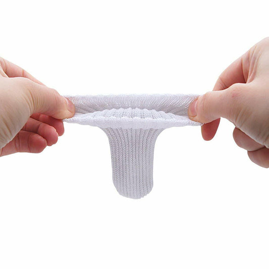 16 White Knitting Wool Chair Leg Socks Furniture Floor Protectors TEKEFT