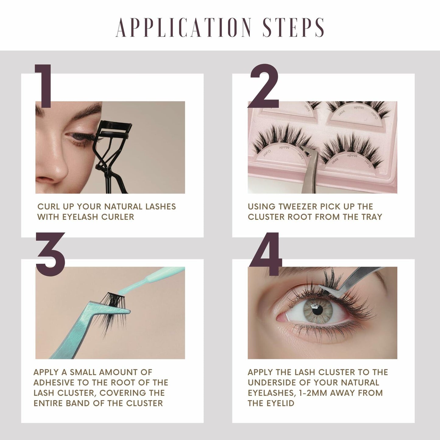 Sicurl 5-Pair Wispy Fluffy Eyelash Set Mixed Styles Cateye Fox Anime Lashes