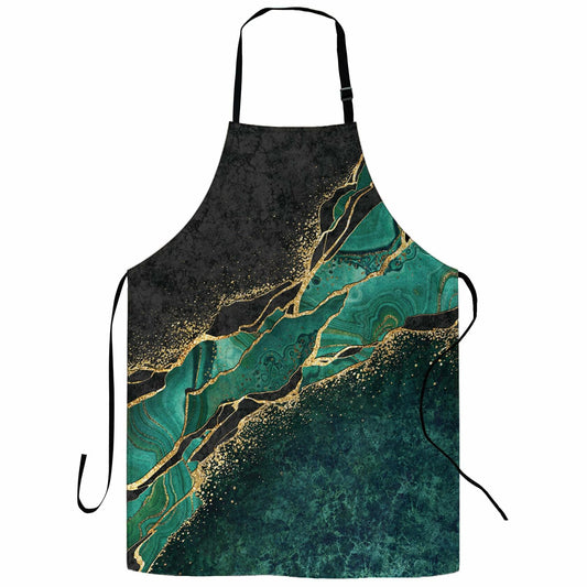 Cute Fox Cooking Apron Waterproof Bib Apron Adjustable Neck 2 Pockets