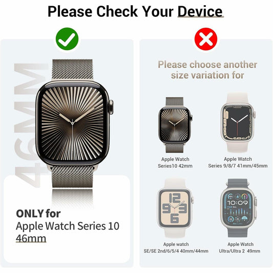 T Tersely 3-Pack Apple Watch Series 11/10 46mm Case with Tempered Glass