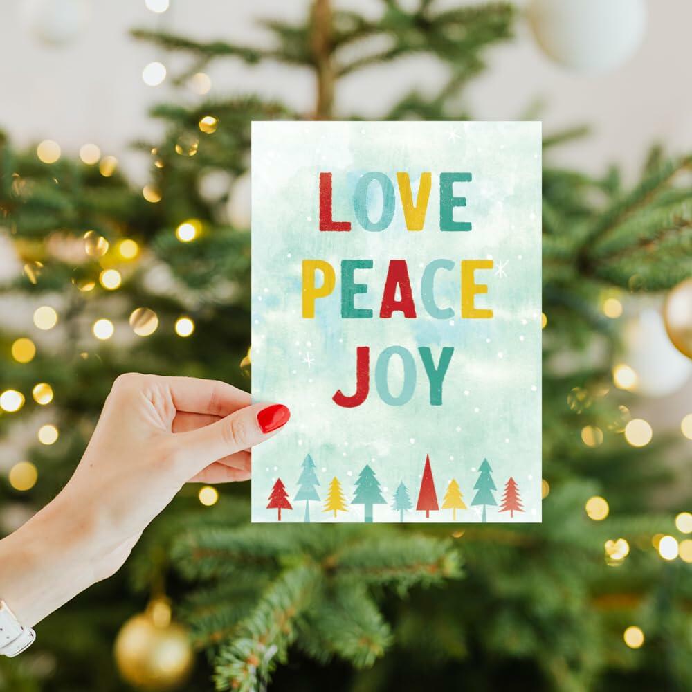Tree-Free Greetings Season’s Greeting Cards 16-Pack Peace on Earth 5x7