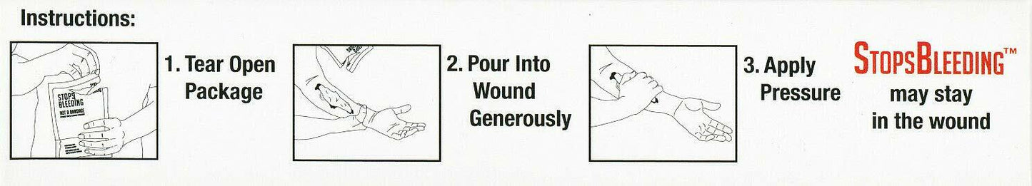 Bleedstop Stop Bleeding Powder 2 Pack 20g Emergency First Aid Home Kids Family