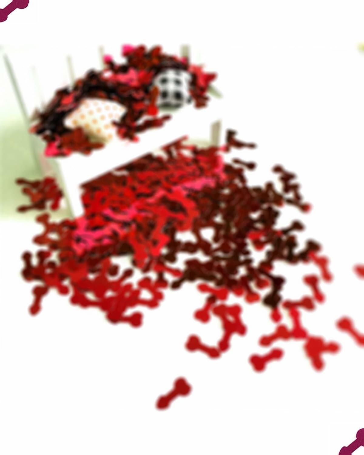 2025pcs Red Glitter Confetti Party Table Sprinkle Decoration (RED250121)
