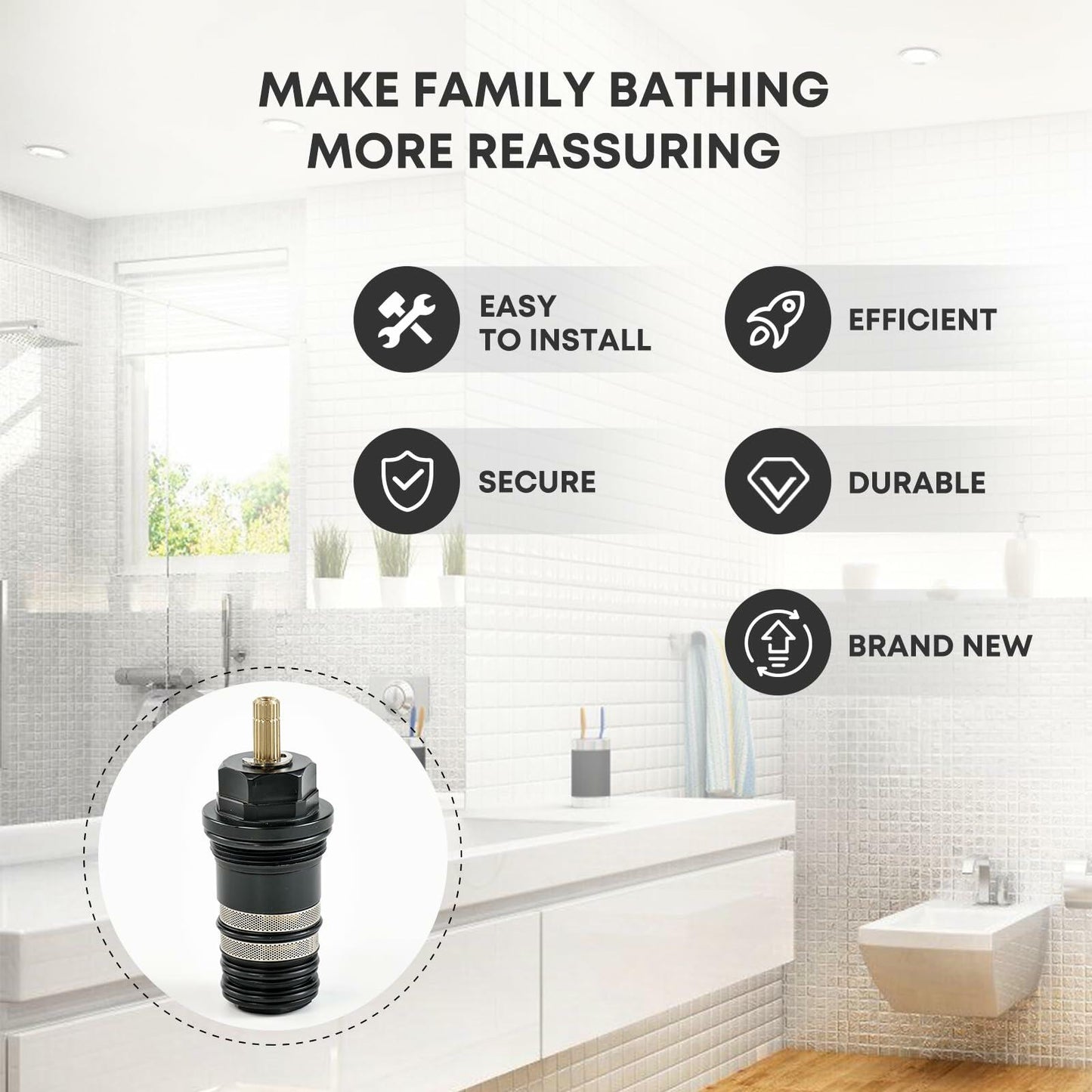 94282000 Thermostatic Cartridge 3/4” Replacement for Shower Valves & Tub Fillers