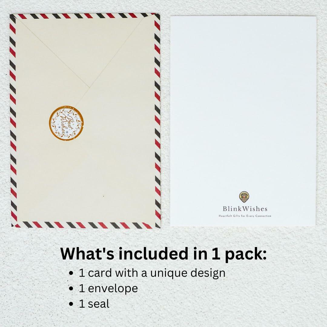 BlinkWishes Christmas Card for Dog Mom with Envelope & Seal | Xmas from Pets