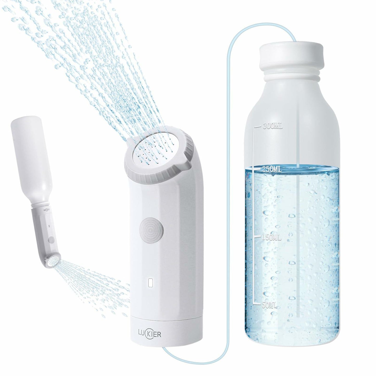 LUCKIER Portable Electric Bidet Handheld Spray 1.5m Hose Travel Use