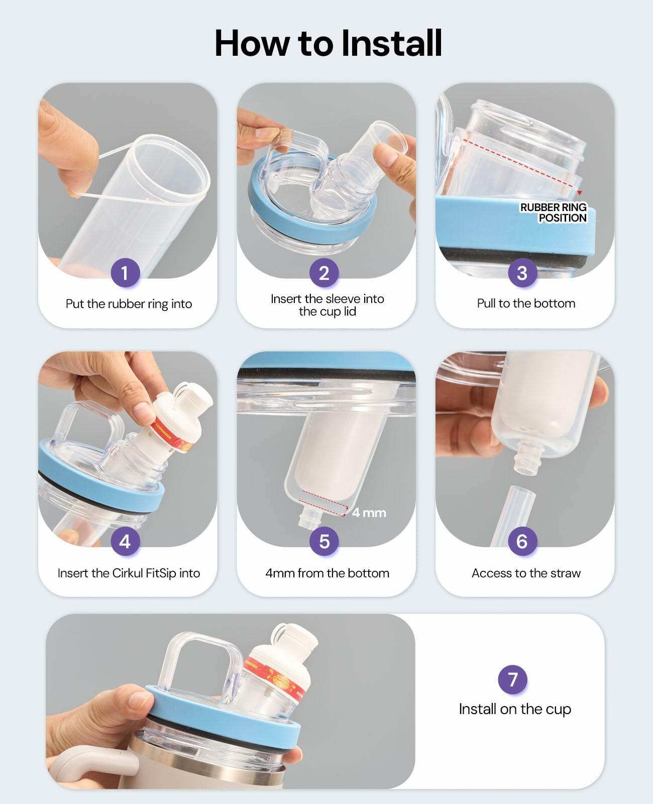 Tumbler Adapter for Stanley 40oz 64oz Quencher H2.0 Flavor Cartridge