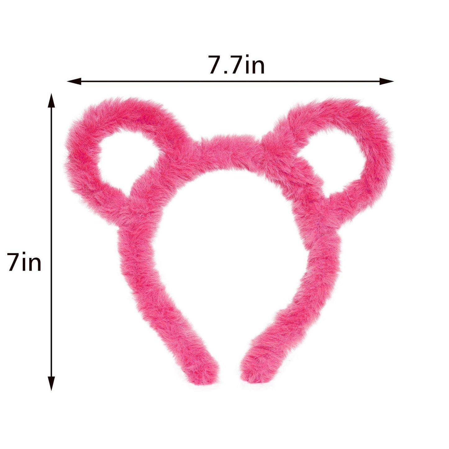 Yolyoo 3pcs Chipmunk Mouse Ears Headband Rose Red Standard Size