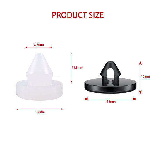 EVKILKJS Brake Pedal Stop Pad 8 PCS Compatible 90541-06036 Black White