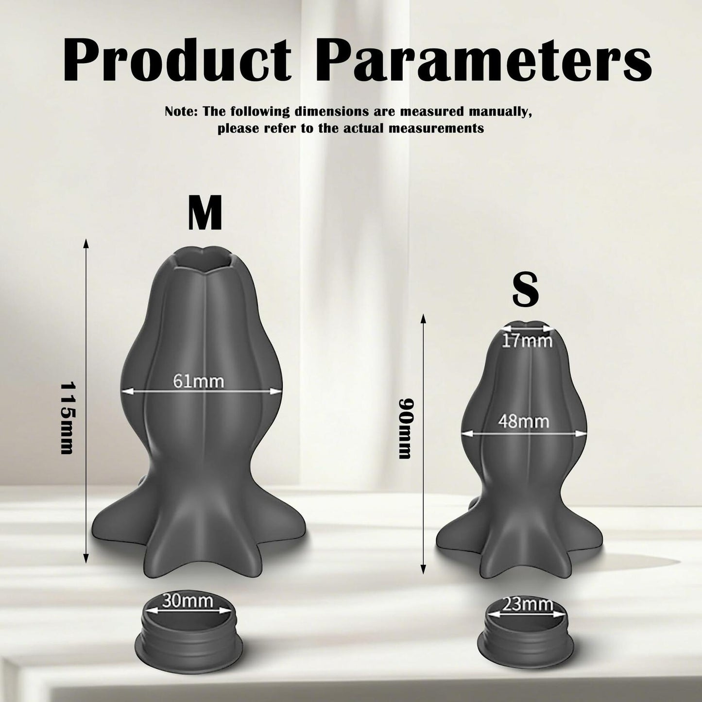 Lelisex Silicone Hollow Anal Butt Plug BDSM Sex Toy Small