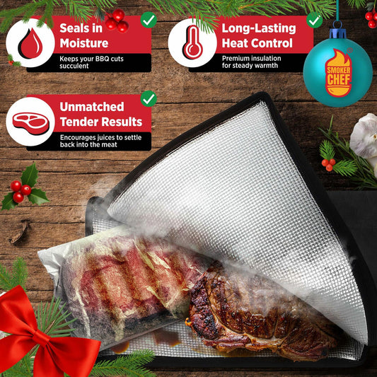 Smoker Chef Meat Resting Bag BBQ Blanket 21" Light Brown 24 Butcher Sheets