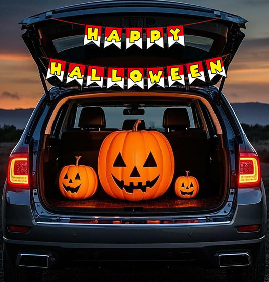 Halloween Trunk or Treat Happy Halloween Banner Garage Door Decor
