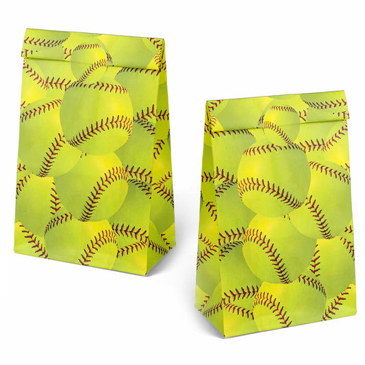Outego 24 Softball Party Favor Bags with Stickers Kids Birthday Supplies