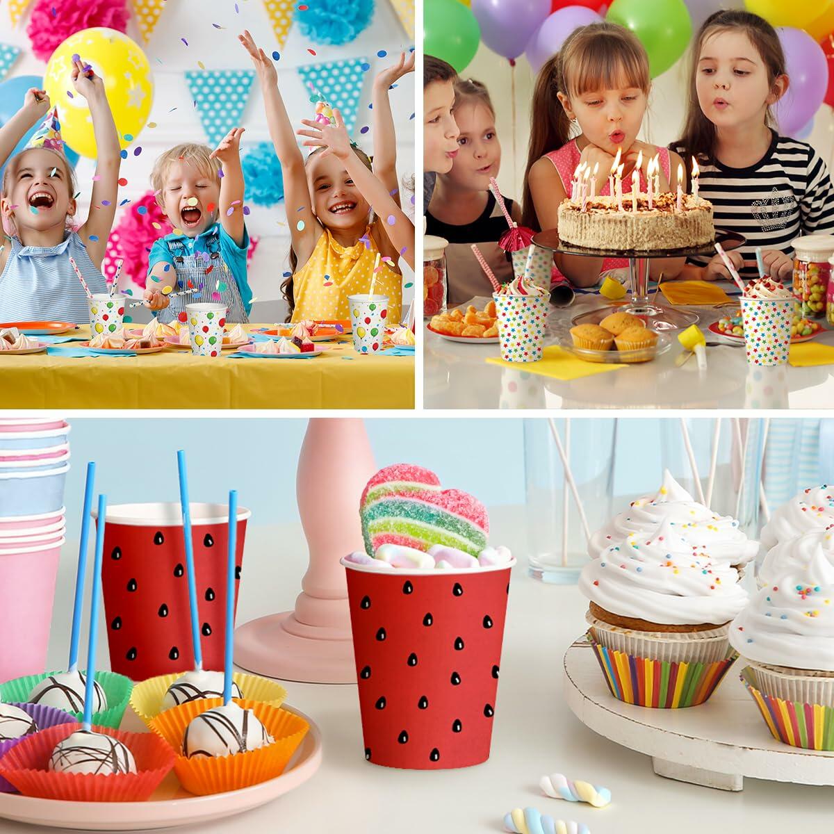 PAW Decor Collection Baby Pink Disposable Paper Cups 8.5oz 50-Pack Party