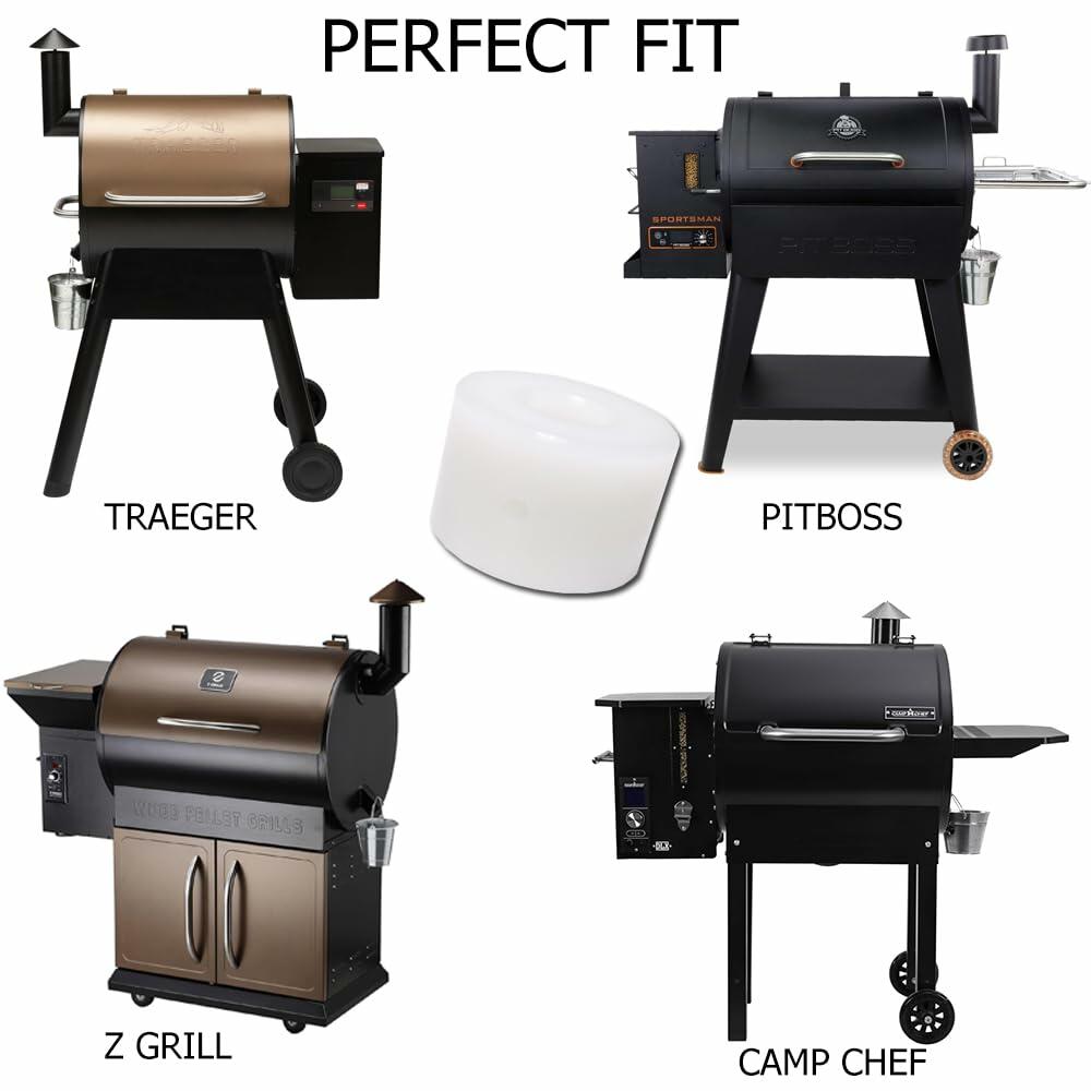 JIN BETTER GRILL PARTS Auger Motor Bushing Replacement ABS Milky White