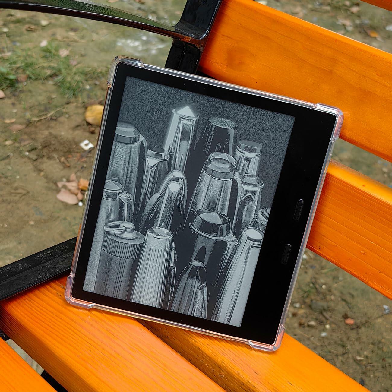 UMUBUHOMS Clear Silicone Case Hand Strap for 7 Inch Kindle Oasis 9th/10th Gen