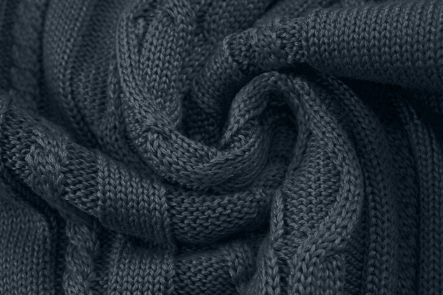 SAVKOOV Men's Shawl Collar Cable Knit Pullover Sweater Deep Gray Size 3X-Large