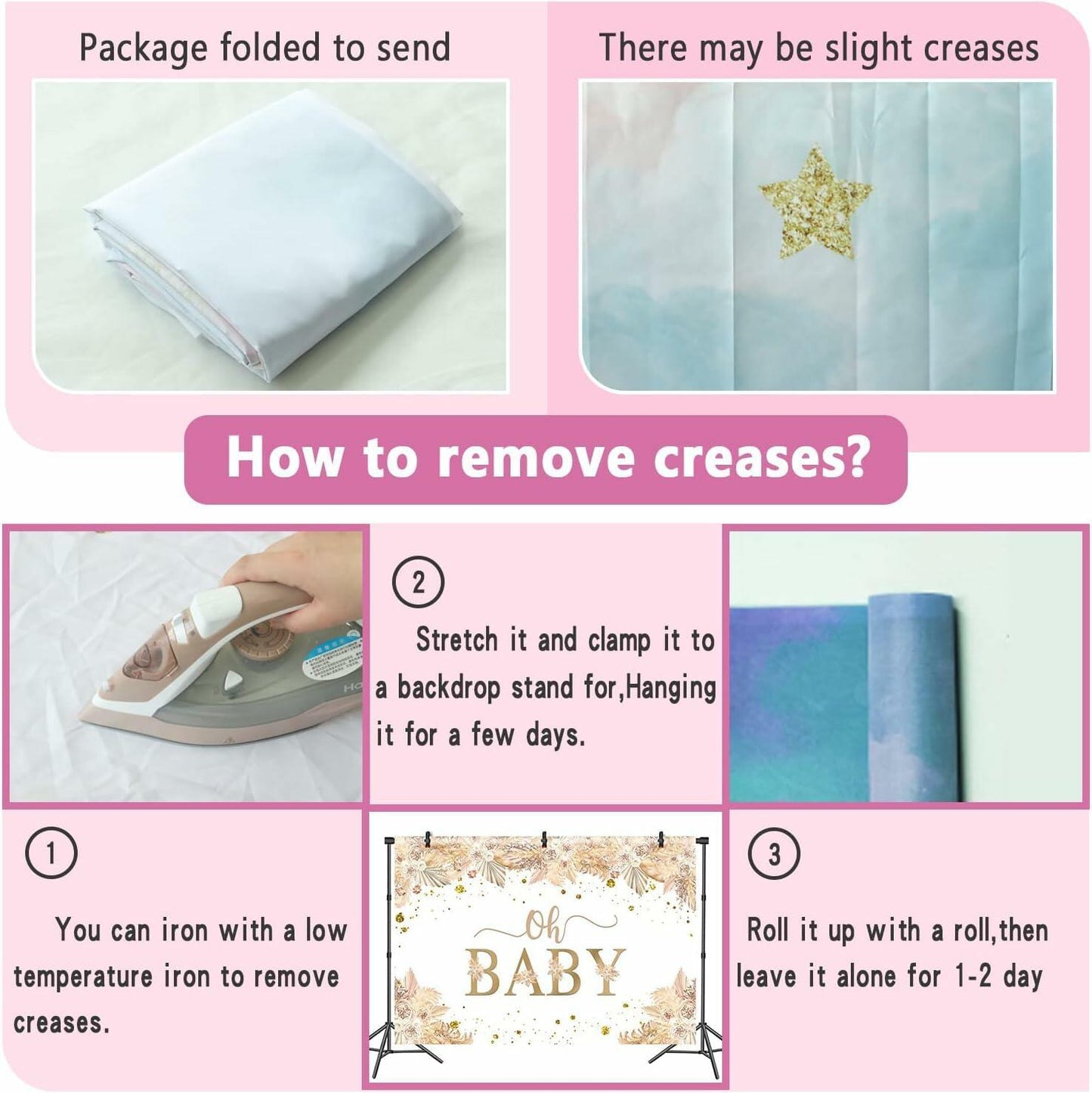 Sky Hot Air Balloon Photo Backdrop 7x5FT Birthday Newborn Gender Reveal